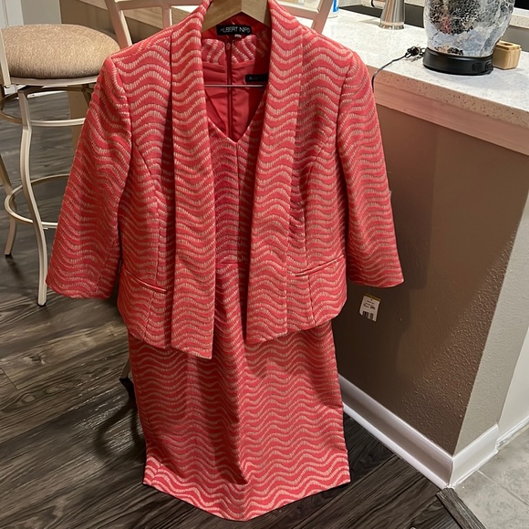 Albert Nipon Dresses 2 Piece Dress And Jacket Combo Sleeveless